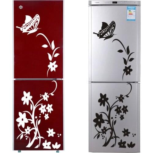 Vine Flower Wall Stickers Refrigerator Decorations 8308. Diy Home Decals Vinyl Art Room Mural Posters Adesivos De Paredes 4.5