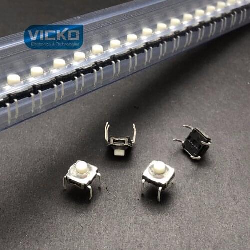 Original Import E-SWITCH touch switch 7.5*7.5*5.2 line 4 feet waterproof and dustproof keys white