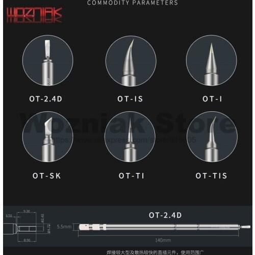 MECHANIC T12 One-in-one soldering head Cautery tip Heating Core Rapid Heating for Soldering Iron and Welding Platform