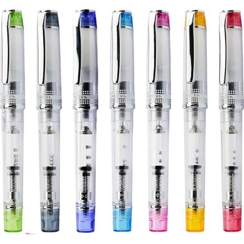 Pilot Prera Fountain Pen Transparent Body F/M Tip Perfect Gift Calligraphy Writing Supplies FPRN-350R 1Pcs