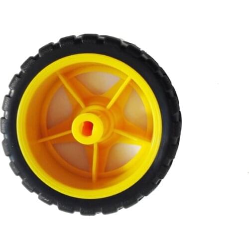 68mm Rubber Wheel Of TT Motor For Smar Car Chassis Tracing Obstacle Avoding Remote Control Diy Rc Toy Kit Accessory Part