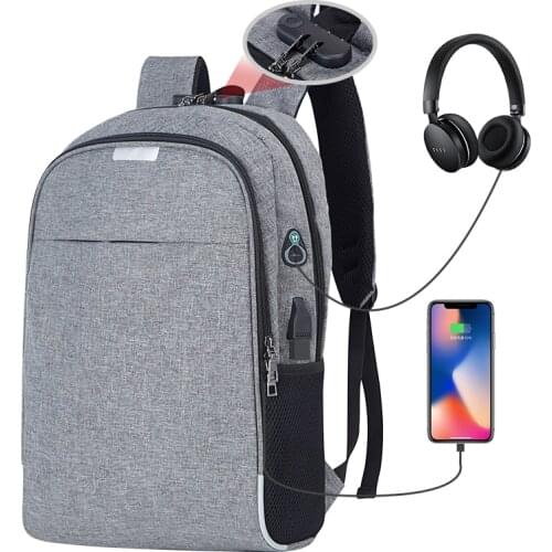 OUBDAR 15.6" Laptop Backpack USB Charging Backpack Travel Daypacks Male Anti Theft Mochila Leisure Large Capacity Men Schoolbag