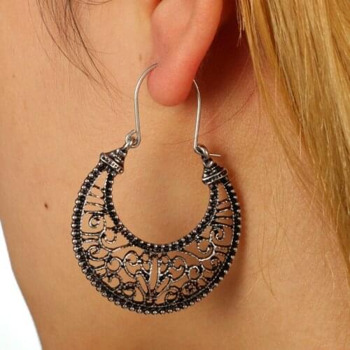 HebeDeer Ear Stud Earring Women Drop Earrings Moon Girls Yellow Gold Color European Lovers Vintage Jewelry Kolczyki Pendientes