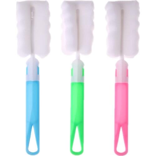 Sponge Brush Long Handle Easy Cup Brush Sponge Cleaner Cleaning Brush Bottle Glass Cup Scrubber Washing Cleaning Kitchen Tool