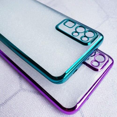 Silicone Phone Case for Huawei P40 Honor X10 30S 30 Play 4T Enjoy 10e Z 20 nova 7 SE Pro Soft TPU Shockproof Plating Clear Cover