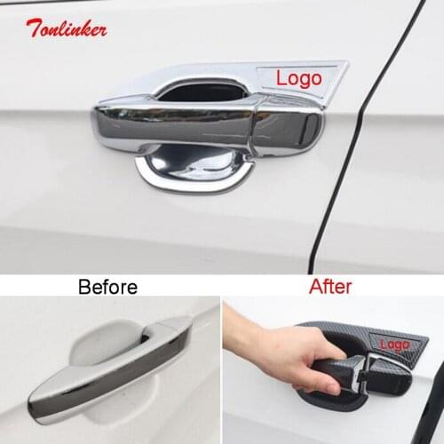 12 PCS DIY Car styling NEW ABS chrome Car door handle bowl decorative door stickers for Hyundai MISTRA parts accessories