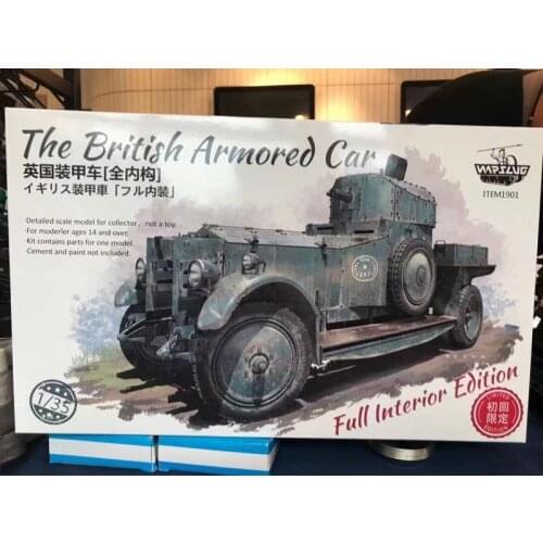 Warslug 1901 1/35 scale the british armored car full interior edition 2020 new