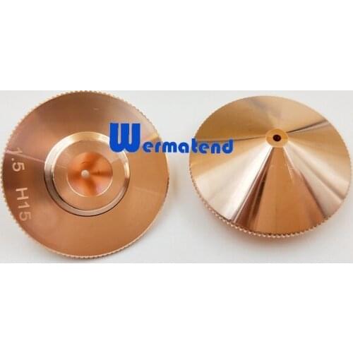 Wermatend 10pcs/lot Laser Nozzle Single Layer Dia32mm H15 Caliber 1.0-5.0 HD for Raytools Laser Cutting Head Bodor Free shipping