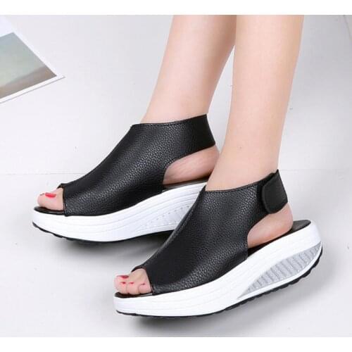 2019 Rome Platform Womens gladiator Sandals new Fashion Summer pu Leather Women Thick Soled Beach Sandals Casual Woman Shoes
