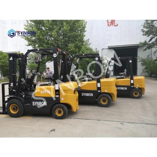 1.5T diesel electric gas hydraulic forklift truck CE certification storage equipment Lifting transport machinery SYNBON SYF15