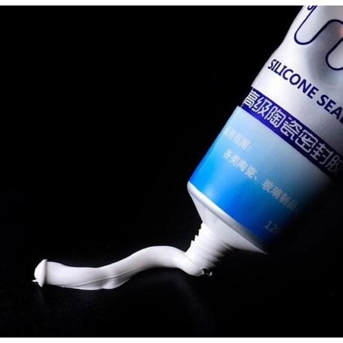 120ml Ceramic Sealing Glass Glue High Temperature Waterproof Mildew Proof Transparent Structure Tile Glue Wall Repair Agent