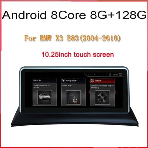8core android 10 car dvd player for bmw X3 E83 2004-2010 with gps navigation CCC system car audio stereo
