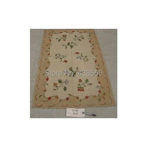 Free Shipping 3'x5' Aubusson Weave Rugs Handmade rugs-100% New Zealand WOOL