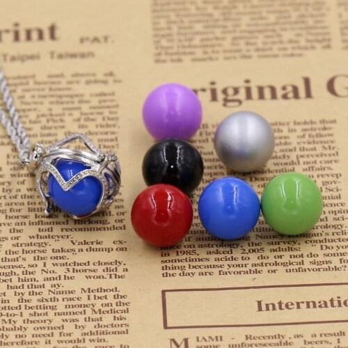 16mm diameter Mexican Chime Ball Sounds beads for filling Magic box pandents DIY Necklace accessories