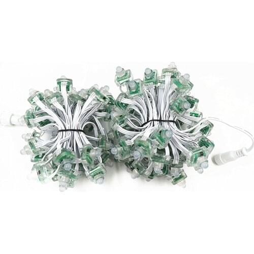 DC12V 100ct WS2811 Square led pixel nodes White wire 18awg with ray wu/paul zhang/xconnect/diy connector