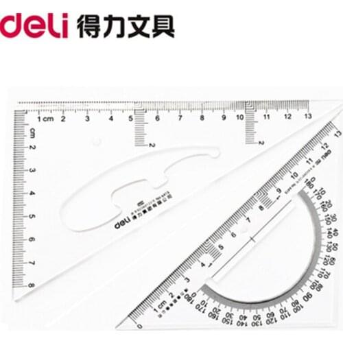DL 6420 plastic triangles and 20 centimeters of trigonometric plate for primary school students practical learning stationery