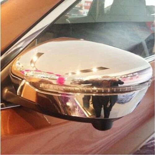 For Nissan X-Trail 2014-2018 2PCS High Quality ABS Chrome Car Rearview Mirror Protector Cover Trim Car Styling Accessories