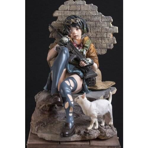 Garage Kit Unpainted Garage Resin Model Kit Xiaoxiang Cat Girl