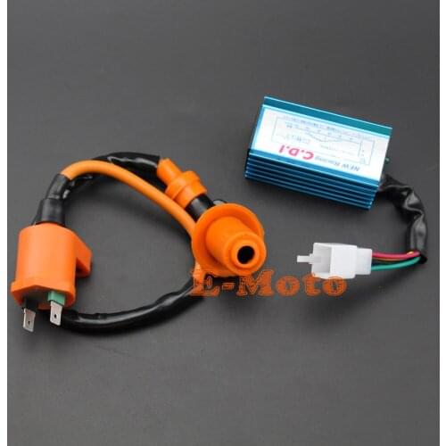 Performance Racing CDI 5 pin + Ignition Coil 50cc 70cc 90cc 110cc 125cc 140cc ATV Dirt Pit Bike new E-Moto