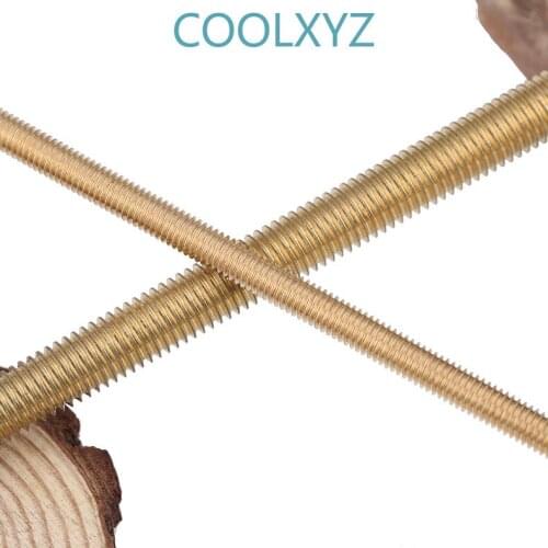 Copper wire rod, brass rod, copper full-tooth screw rod, complete specification M2-M20. 1PCS