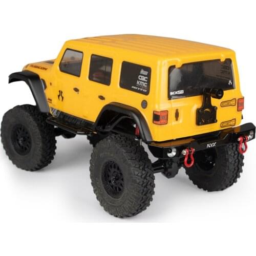 Metal Aluminum Rear Bumper w/ Shackle for Axial SCX24 Jeep JLU Black RC car model Upgrade parts accessories