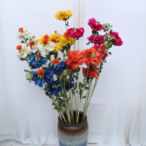 Natural Dried Flower 5pcs Craft Hibiscus Flower Bunch Pineapple Chrysanthemum Wedding Party Home Decor Preserved Dry Flower