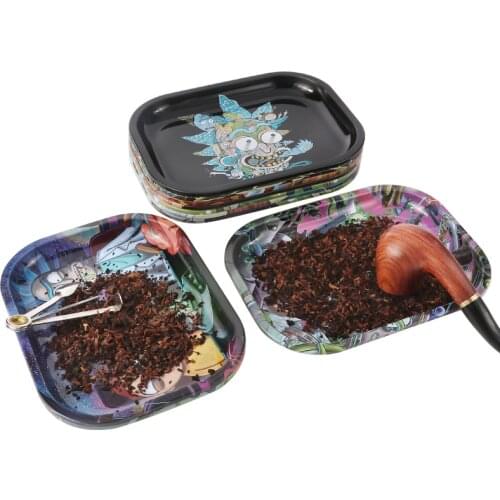 New Smoking Accessories Tobacco Rolling Tray Rolling Papers Cigarette Herb Grinder Small Tray 18*14cm Tobacco Storage Plate