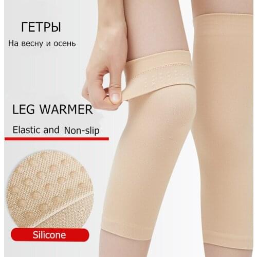 New 2 Pcs Leg Warmers Breathable No-slip Leg Sleeve Knee Support Outdoor Hiking Cycling Leg Protector Brace Protectoer for Women