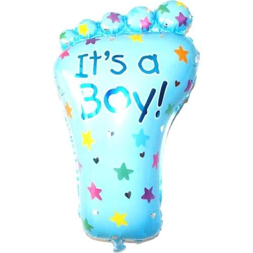 Wholesale Boys and Girls Aluminum Film Welcome Party Balloon Large Childrens Birthday Party Baby Decoration Foot Balloon