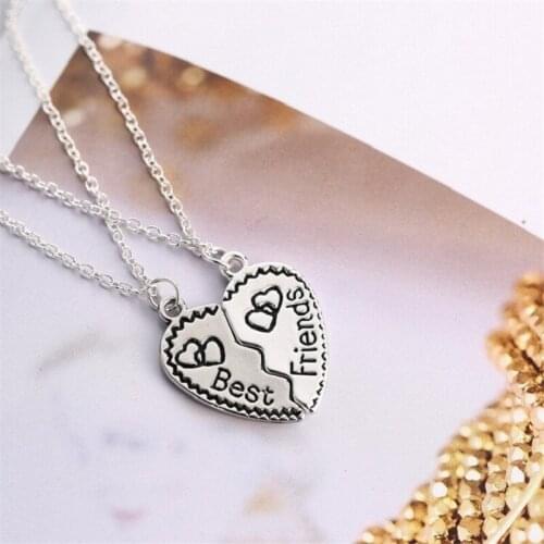 "Best Friends" Girlfriend Nest Chain Friends Pendant Necklace One Half Of Europe And The United States Fashion Jewelry