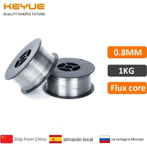 KEYUE Flux Core Wire Self-shielded No Gas Mig Wire 1KG 0.8mm Carbon Steel Flux Core Wire Mig Welding Gasless Wire