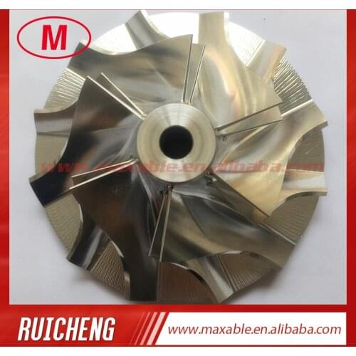 T61 409033-0013 59.50/94.02mm 6+6 blades turbo billet/milling/aluminum 2618 compressor wheel for 465196-0002/465474-0001