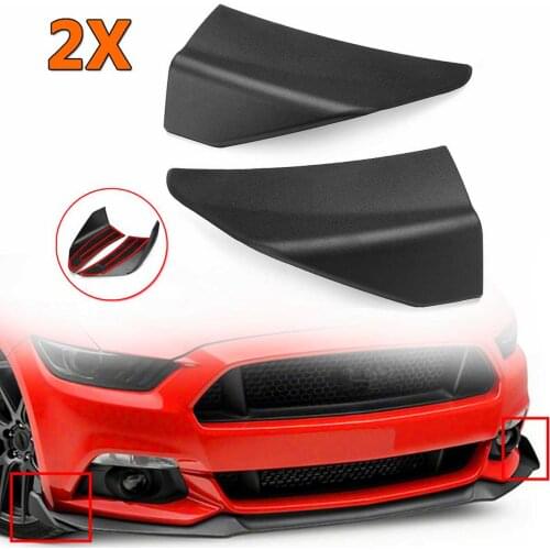 1 Pair Bumpers Car Front Bumper Slitter Lip Diffuser Chin Spoiler Winglets Guard Protector For Ford For Mustang 2015 2016 2017