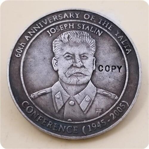 1945-2005)joseph stalin 60th anniversary of the yalta conference five dollars COPY COIN