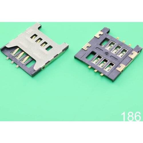 1x SIM card socket slot holder connector for Samsung GT E1200M E1200 I519 I939D I939i. size : 17.5*16 mm