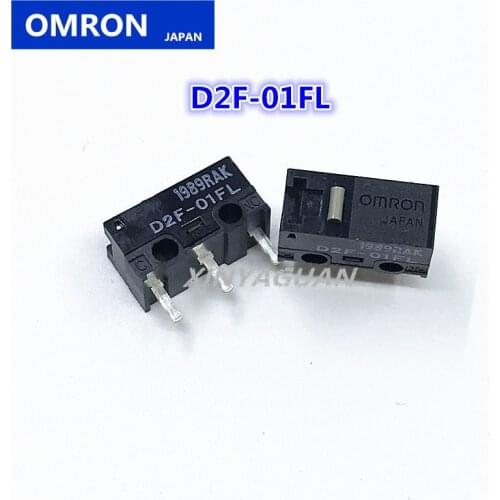 2pcs OMRON Mouse Micro switch Microswitch D2F-01FL suitable for Logitech G403 G520 G603 G703 G900 G903 IE3.0 D2FC-F-7N 10M 20M