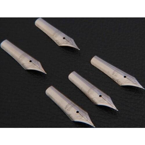 5PC silver Fountain Pen 26 Nib iraurita fit for most M PEN Stationery Office school supplies Writing