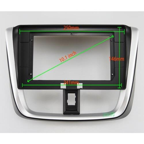 10.1 inch Fasxia Car Audio Frame Car Radio Fascia,gps navigation fascia panel is suitable 2017 TOYOTA YARIS L/ VIOS