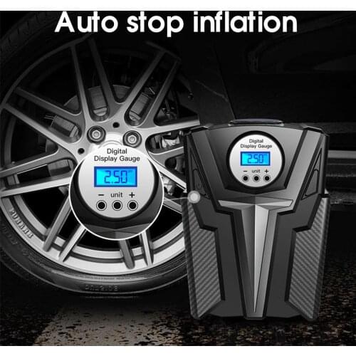 New Digital Tire Inflator Pump DC 12 Volt Car Portable Air Compressor Pump 150 PSI Auto Aire Pump for Car Motorcycle LED Light