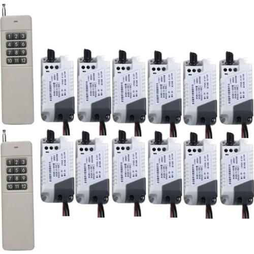 AC 220V 10A RF Wireless Remote Control Switch System teleswitchtransmitter & receiver relay Receiver Smart Home Switch