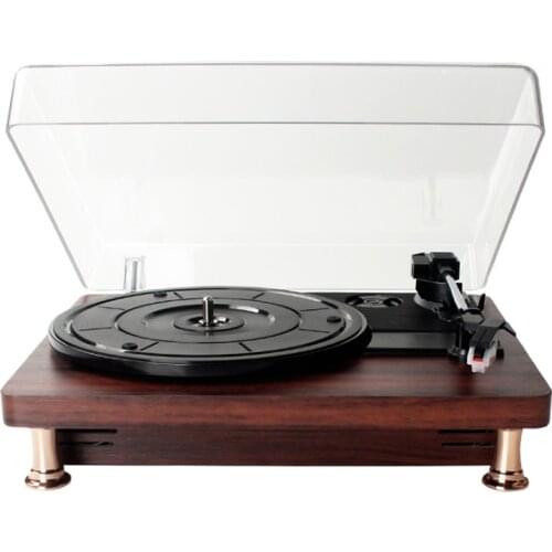 Vinyl record player Bluetooth speaker, supports three speeds: 33,45,78. Built-in speaker: 4Ω3W*2. Power supply: 5V1A