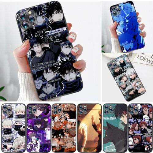 Jujutsu Kaisen Yuji Itadori Satoru Gojo Fushiguro Megumi Sukuna Phone Case For iPhone 11 11Pro MAX Back Cover Carcasa Cases