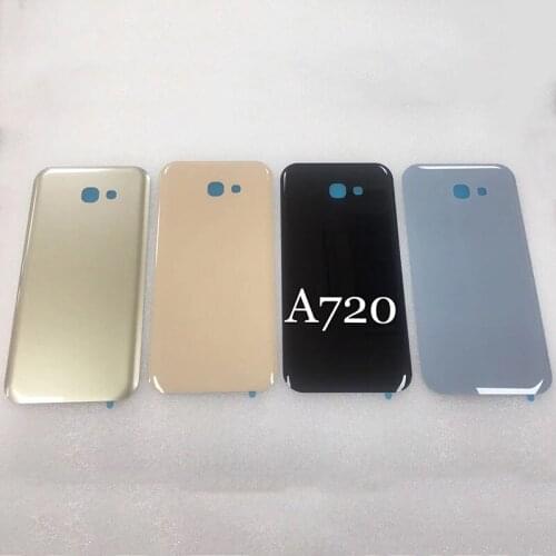 For Samsung Galaxy A7 2017 A720F A720M SM-A720F Battery Back Cover Glass Door Housing Protection Back Case Durable Rear Cover
