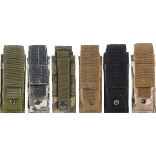 Flashlight Holster Molle Portable Tactical Open Top Mag Magazine Cartridge Clip Pouch Men Military Tactical Bag Hunting Bag