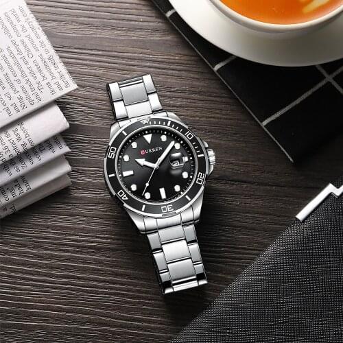 Top Brand Luxury Business Wristwatch 2020 New Curren Watches Men Fashion Stainless Steel Waterproof Quartz Watch Male Clock