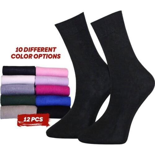 12 Pack Womens Bamboo Seamless Socks 10 Different Color Options Seasonal