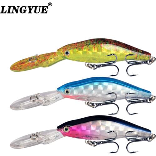 LINGYUE New Arrival 1pcs Fishing Lures 9cm/7g Minnow Wobblers Hard Baits 5 Colors Available High Quality Wobbler Pesca