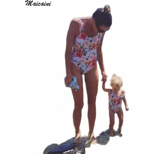 Mom Daughter Clothes Mother Daughter Swimwear Family look Mommy and Me Bikini Bahitng Swimsuit Brachwear Family Matching Clothes