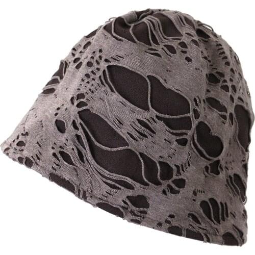 New Designer Fashion Retro Hip Pop Men And Women Autumn Bucket Hat Folded Cowboy Casual Loose Bucket Caps