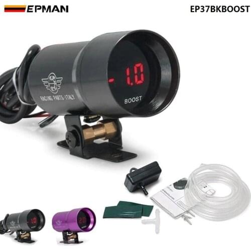 37mm Smoke Turbo Boost BAR Red Digital Shift Light Style Gauge Meter Pod Red LED Black,Purple For Honda civic EP37BKBOOST
